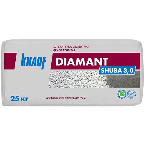 Штукатурка цементная декоративная Knauf Диамант Шуба 3 мм 25 кг