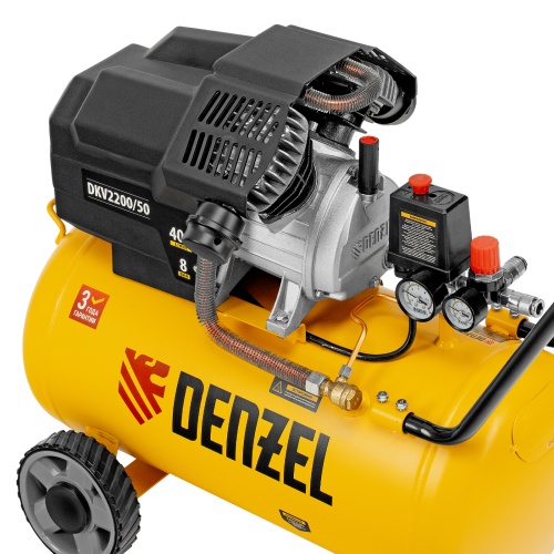 Компрессор воздушный DKV2200/50, Х-PRO 2.2 кВт, 400 л/мин, 50 л Denzel фото 13 Компрессор воздушный DKV2200/50, Х-PRO 2.2 кВт, 400 л/мин, 50 л Denzel фото 13