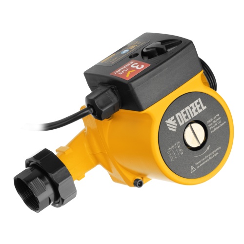Циркуляционный насос CP25-4, напор 4 м, 50 л/мин, 1 м кабель, монт. длина 180 мм Denzel фото 2