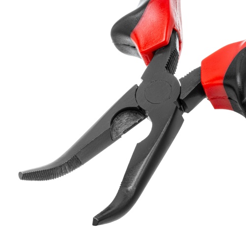 Длинногубцы изогнутые Black Nickel, 160 мм, двухкомпонентные рукоятки Matrix фото 4