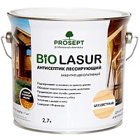 Антисептик лессирующий защитно-декоративный Prosept Bio Lasur 031-2 бесцветный 2,7 л