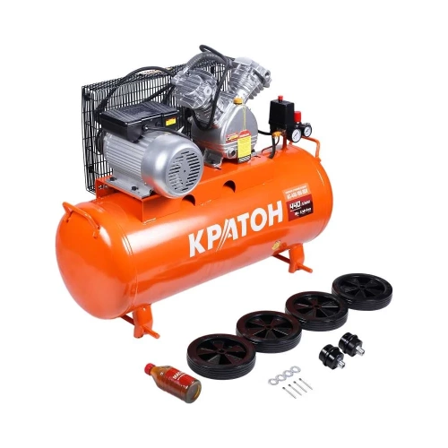 Масляный компрессор с ременным приводом Кратон AC-440-100-BDV 3 01 01 040 фото 6