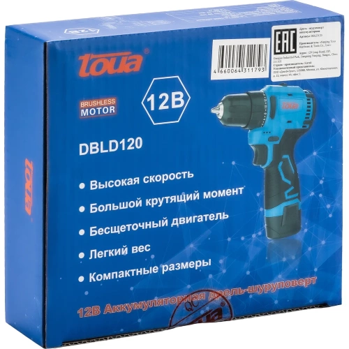 Аккумуляторный шуруповерт TOUA 12 v DBLD120 фото 9