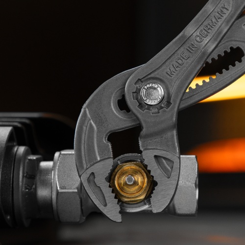 Клещи переставные, кнопочный механизм, обливные рукоятки, 300 мм Denzel фото 12