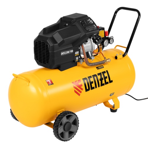 Компрессор воздушный DKV2200/100, Х-PRO 2.2 кВт, 400 л/мин, 100л Denzel фото 3 Компрессор воздушный DKV2200/100, Х-PRO 2.2 кВт, 400 л/мин, 100л Denzel фото 3