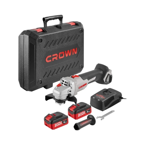 Аккумуляторная углошлифовальная машина CROWN CT23001-125HX-4 BMC фото 9