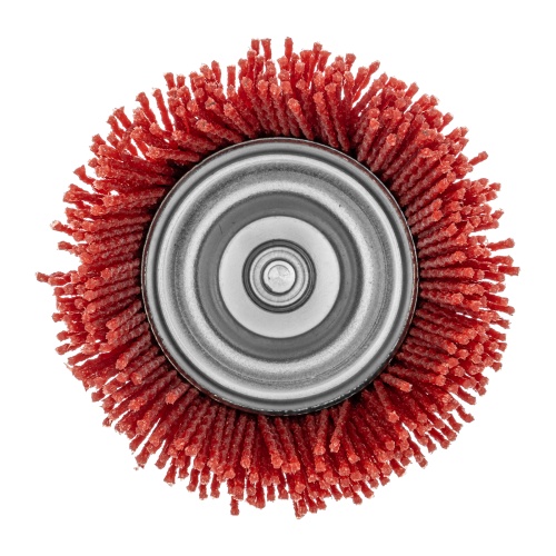 Щетка для дрели, 75 мм, Чашка, со шпилькой, нейлоновая щетина Denzel фото 3
