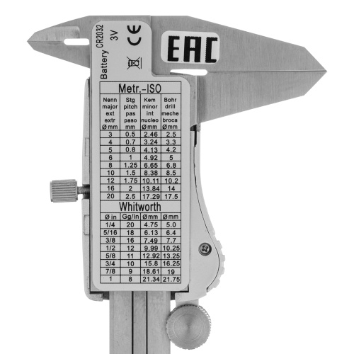 Штангенциркуль, 150 мм, электронный, большой дисплей, с глубиномером Denzel фото 5