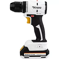 Дрель-шуруповерт бесщеточная аккумуляторная Kranz Li-Ion, 20В, 55 Нм, 2 акк. х 2Ач, в кейсе KR-PT-055