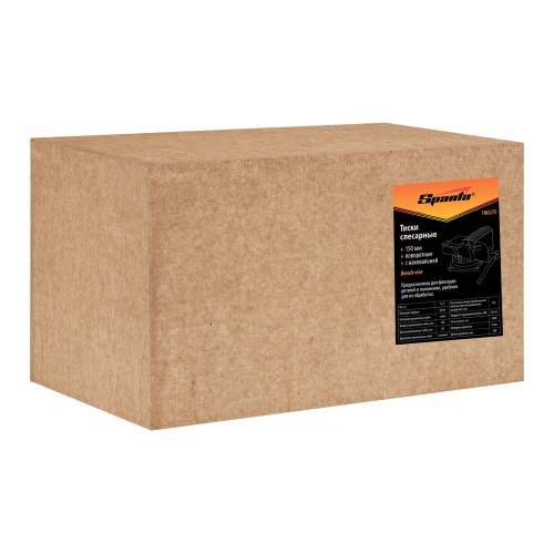 Тиски слесарные, 100 мм, поворотные, с наковальней Sparta фото 27