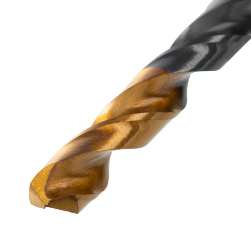 Сверло по металлу, 8,5 мм, HSS-Tin, Golden Tip, 8 шт. Denzel фото 3