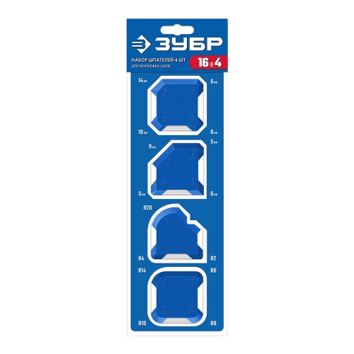 Шпатели Зубр Профессионал 1015-H4 для формовки швов 4 шт фото 3