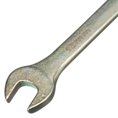 Ключ комбинированный, 12 мм, желтый цинк Сибртех фото 3