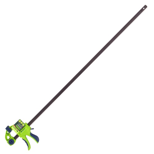 Струбцина F-образная, быстрозажимная, 900 х 70 х 1130 мм, пластиковый корпус, фиксатор, двухкомпонентная рукоятка Сибртех фото 2