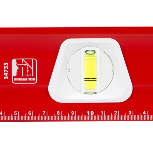 Уровень алюминиевый, магнит, фрезерованный, 3 глазка (1 зеркальный) двухкомпонентные рукоятки, 1000 мм Matrix фото 8