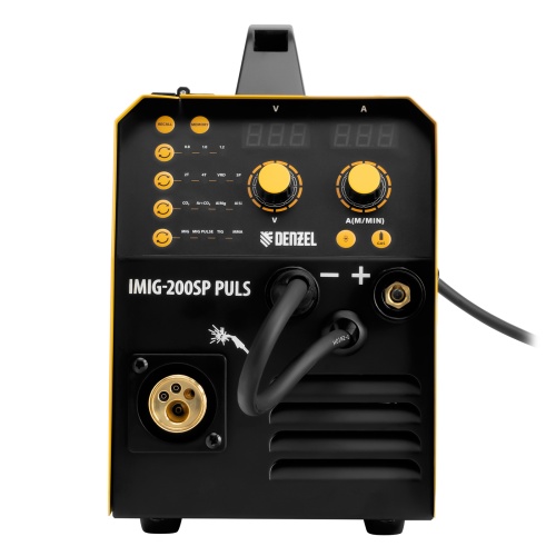 Аппарат инвертор. полуавтомат. cварки IMIG-200SP Pulse, 200 А, ПВ 60%, катушка 5 кг// Denzel фото 9