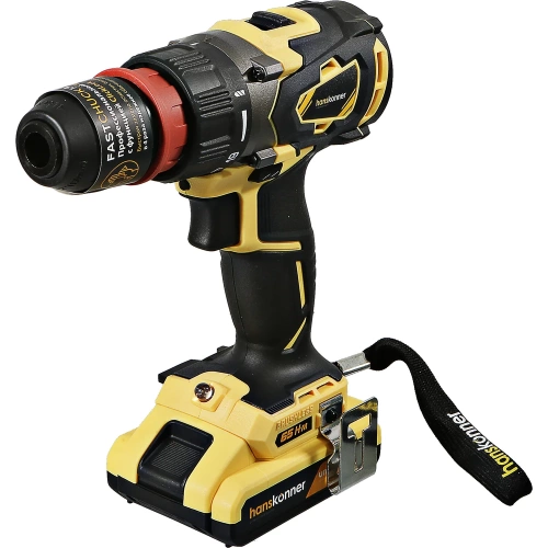 Аккумуляторная дрель-шуруповерт Hanskonner HCD1865BLC фото 6