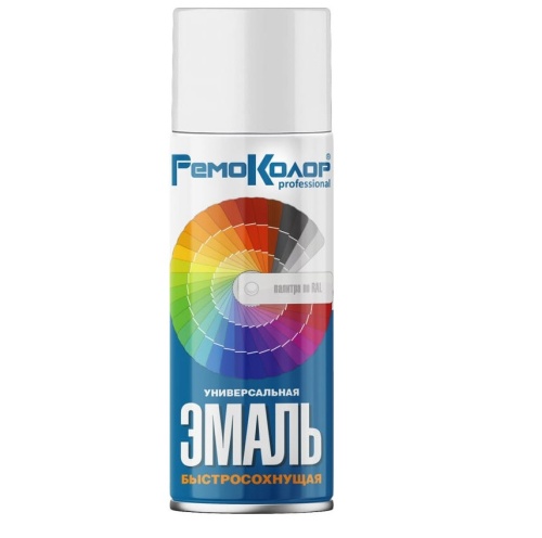 Эмаль универсальная акриловая Remocolor 69-9-101 белая матовая 520 мл