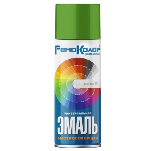 Эмаль универсальная акриловая Remocolor 69-9-106 зелёная 520 мл