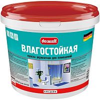 Краска влагостойкая Pufas Decoself КВ морозостойкая белая 4,14 л/6,5 кг
