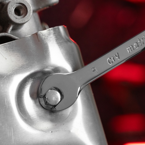 Ключ комбинированный, 9 мм, CrV, полированный хром Matrix фото 7