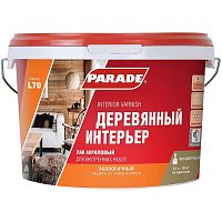 Лак акриловый Parade Classic L70 Деревянный интерьер матовый 2,5 л