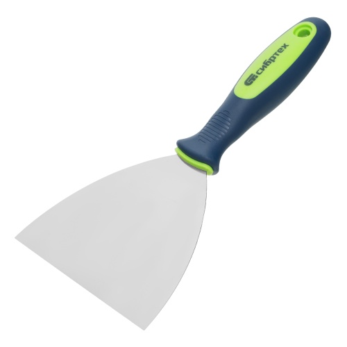 Шпательная лопатка из нержавеющей стали, 120 мм, двухкомпонентная ручка Сибртех