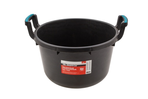 Таз круглый строительный гибкий с ручками, 30 л Matrix фото 6