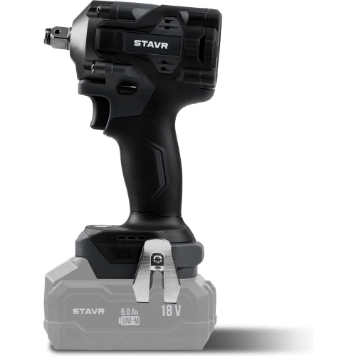 Гайковерт ударный аккумуляторный, Ставр бесщеточный, 18В UNI-M, 380/600Нм, Stavr SWI 18BL-380V, 1900/2600об/мин, 500Вт, реверс, без акб и зу 9022300040 фото 10