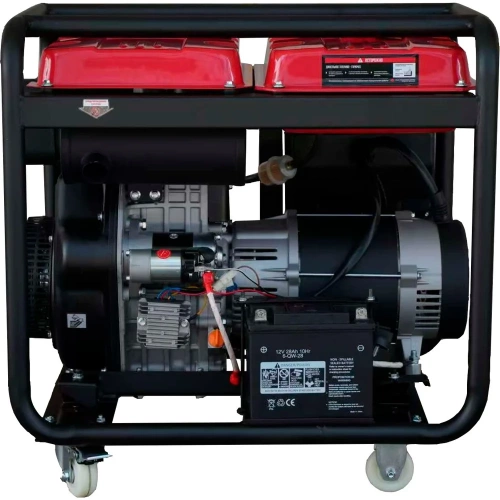 Генератор дизельный KOMAN 220В/380В, мощность 7000Вт-7300Вт, силовая розетка, эл. стартер, колеса RD7300SEQ фото 5