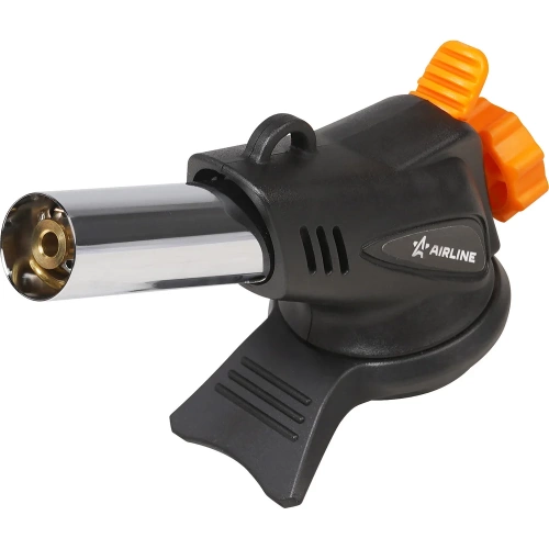 Горелка газовая Airline на цанговый баллон, пьезоподжиг, анти-вспышка, сопло D20x60 мм, боковая подставка-защита рук ADTG014 фото 6