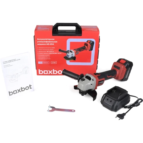 Аккумуляторная углошлифовальная машина Boxbot AG-20А, 20В, 1x4,0 А·ч Li-Ion 900976.AG-20А-2 фото 11 Аккумуляторная углошлифовальная машина Boxbot AG-20А, 20В, 1x4,0 А·ч Li-Ion 900976.AG-20А-2 фото 11