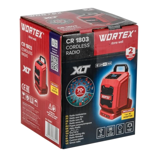 Аккумуляторное радио WORTEX CR 1803 в коробке ALL1 XLT SOLO 1334801 фото 8 Аккумуляторное радио WORTEX CR 1803 в коробке ALL1 XLT SOLO 1334801 фото 8
