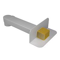 Воронка парапетная ПВХ Termoclip 65х100 мм, 550 мм, с отводом и листоуловителем