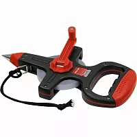 Рулетка геодезическая 75 м х 12,5 мм, открытый корпус, фиберглассовая лента Matrix