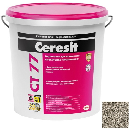 Штукатурка акриловая декоративная Ceresit CT 77 Мозаичная Tibet 2 25 кг
