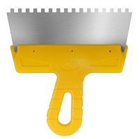 Шпатель фасадный Biber Мастер 35183 зуб 6х6 мм 200 мм