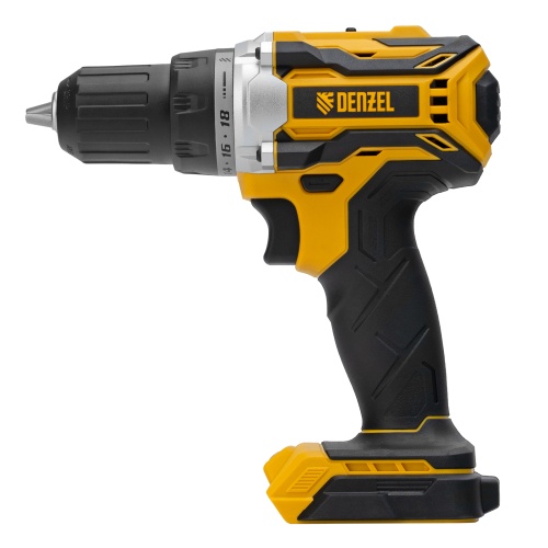 Дрель-шуруповерт аккумуляторная, бесщет. BLDL-18-0 Li-Ion, 18 В Denzel фото 2