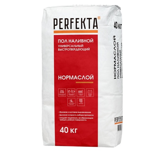 Пол наливной универсальный быстротвердеющий Perfekta Нормаслой МН 40 кг Пол наливной универсальный быстротвердеющий Perfekta Нормаслой МН 40 кг