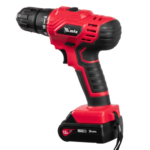 Дрель-шуруповерт аккумуляторная MCDL-12-02, Li-Ion, 12 В, 2 акк. MTX фото 30