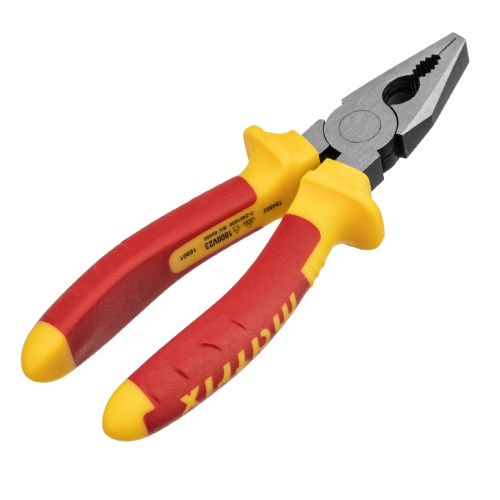 Плоскогубцы комбинированные, Insulated, 160 мм, двухкомпонентные рукоятки Matrix Professional фото 2