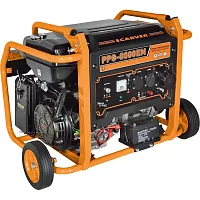 Генератор CARVER PPG- 8000ЕM бензин LT-190F, 6,0/6,5кВт, 220В, бак 33 л, электростартер, колеса. медь 01.020.00030
