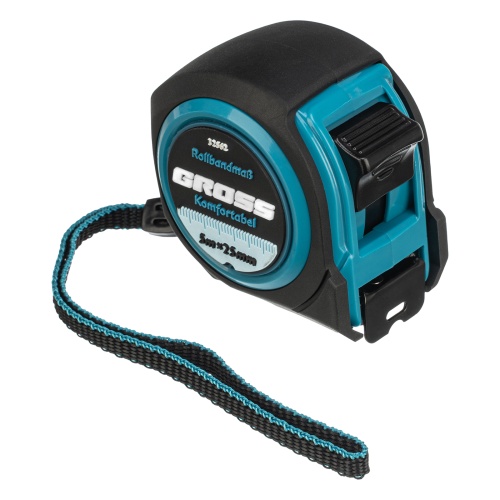 Рулетка Komfortabel 5 м х 25 мм,обрезиненный корпус Gross Рулетка Komfortabel 5 м х 25 мм,обрезиненный корпус Gross