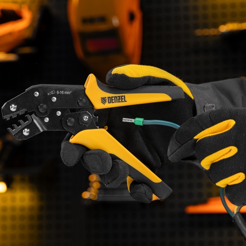 Клещи для обжима наконечников штыревых НШВ, НШВИ, НШВИ-2, 6-16 мм2 Denzel фото 11