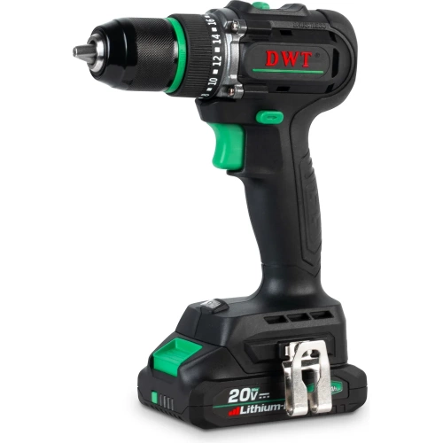 Бесщеточная аккумуляторная дрель-шуруповерт DWT ABSP-20 DNF-2 BMC