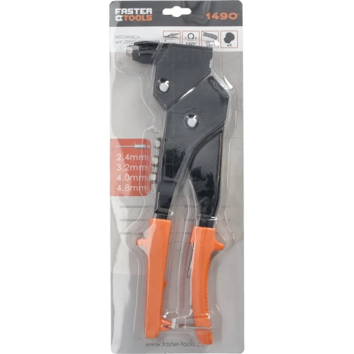 Заклепочник FASTER TOOLS 2,4 - 4,8, многопозиционный 1490 фото 5 Заклепочник FASTER TOOLS 2,4 - 4,8, многопозиционный 1490 фото 5
