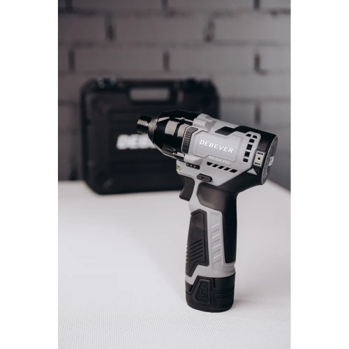 Шуруповерт аккумуляторный Debever бесщеточный, шестигранник, 140Nm, 12В; в компл. АКБ 1,5 а/ч; з/у 0,4 а/ч DBE-7361CKIT фото 7