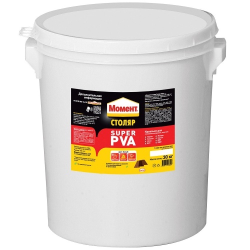 Клей Момент Столяр Супер ПВА D2 30 кг Клей Момент Столяр Супер ПВА D2 30 кг