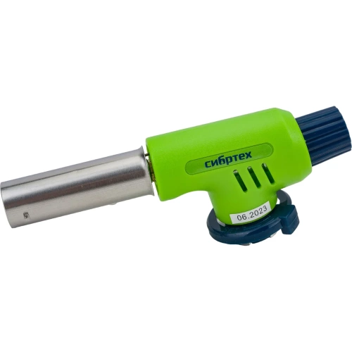 Газовая горелка на бутановый баллон, пьезоподжиг СИБРТЕХ 91420 Газовая горелка на бутановый баллон, пьезоподжиг СИБРТЕХ 91420