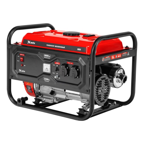 Генератор бензиновый RS-3500, 2,8 кВт, 230В, ручной стартер MTX фото 2